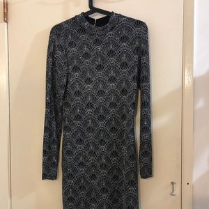 H&M Holiday Evening Dress Open Back Size 12